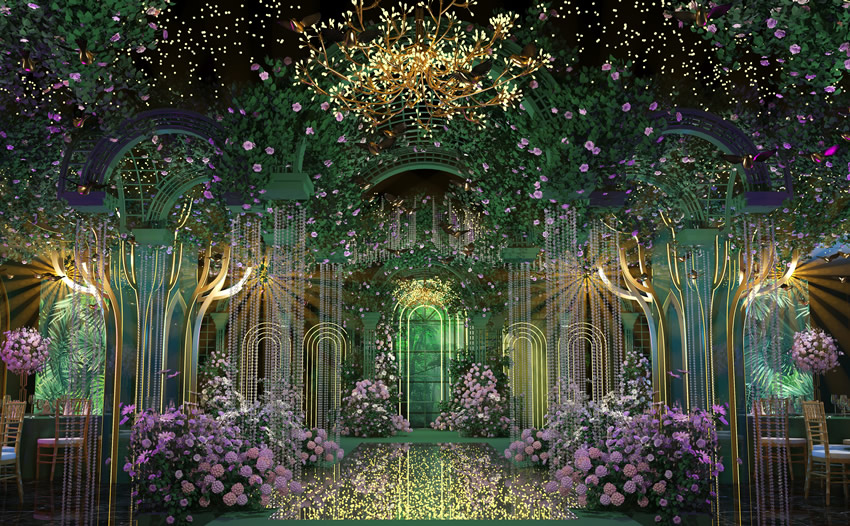 宝鸡奇妙森林婚礼堂效果展示